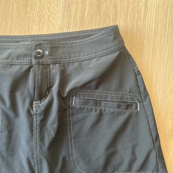 Prana Active Skort Black Dry Fit Moisture Wicking Pockets Golf Tennis Hiking 2 - Picture 4 of 9